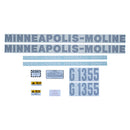 Decal Set for Minneapolis Moline G1355 Vinyl - Quality Farm Supply
