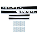 Decal Set for International / Farmall 686 Mylar - Hood Only - Quality Farm Supply