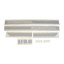 Decal Set for International / Farmall 886 w/o Cab Vinyl - Black & Beige - Hood Only - Quality Farm Supply