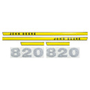 Decal Set for John Deere 820 (3-Cyl) Mylar - Hood Only - Quality Farm Supply