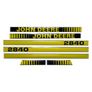 Decal Set for John Deere 2840 Late Mylar - Hood Only - Quality Farm Supply