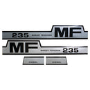Decal Set for Massey Ferguson 235 Diesel Mylar - Hood Only - Quality Farm Supply