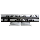 Decal Set for Massey Ferguson 283 Mylar - Hood Only - Quality Farm Supply
