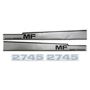 Decal Set for Massey Ferguson 2745 Mylar - Hood Only - Quality Farm Supply