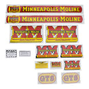 Decal Set for Minneapolis Moline GTS Mylar - Quality Farm Supply