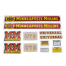 Decal Set for Minneapolis Moline UTS Mylar - Quality Farm Supply