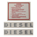Diesel Decal Kit for Minneapolis Moline G1000 - Quality Farm Supply
