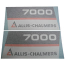 Decal Set for Allis Chalmers 7000 with Black Belly Vinyl - Quality Farm Supply