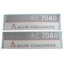 Decal Set for Allis Chalmers 7040 Maroon Chassis Vinyl - Quality Farm Supply