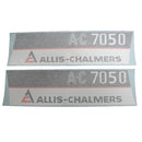 Decal Set for Allis Chalmers 7050 Maroon Chassis Vinyl - Quality Farm Supply