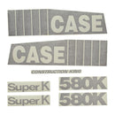 Decal Set for Case 580SK - Quality Farm Supply