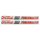 Decal Set for Ford 801 Ford 861 Powermaster - Quality Farm Supply
