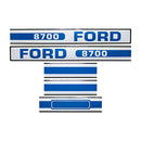 Decal Set for Ford 8700 Mylar - Hood Only - Quality Farm Supply