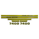 Decal Set for John Deere 7400 Mylar - Hood Only - Quality Farm Supply
