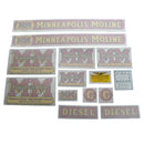 Decal Set for Minneapolis Moline G Diesel Vinyl - Quality Farm Supply
