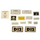 Chassis Decal Set for Allis Chalmers D12 - Quality Farm Supply