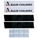 Decal Set for Allis Chalmers 7060 Black Chassis - Quality Farm Supply