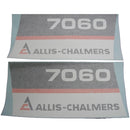 Decal Set for Allis Chalmers 7060 Black Chassis Vinyl - Quality Farm Supply