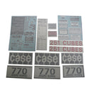 Decal Set for Case 770 Agri King Gas 1971-1973 - Quality Farm Supply