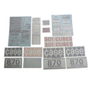 Decal Set for Case 870 Agri King Gas 1970 - Early 1974 - Quality Farm Supply