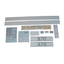 Decal Set for Case 870 Agri King Gas 1974-1978 - Quality Farm Supply