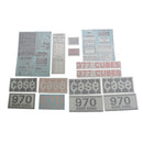 Decal Set for Case 970 Agri King Gas 1970 - Early 1974 - Quality Farm Supply