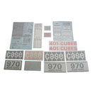 Decal Set for Case 970 Agri King Diesel 1970 - Early 1974 - Quality Farm Supply