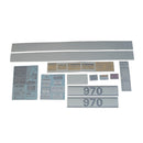 Decal Set for Case 970 Agri King 1974 - 1978 - Quality Farm Supply