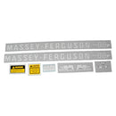 Decal Set for Massey Ferguson 88 Gas Vinyl - Chrome Lettering - Quality Farm Supply