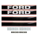 Decal Set for Ford 8630 Mylar - Hood Only - Quality Farm Supply