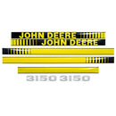 Decal Set for John Deere 3150 Mylar - Hood Only - Quality Farm Supply