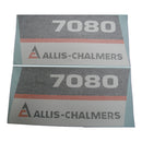 Decal Set for Allis Chalmers 7080 Black Chassis - Quality Farm Supply