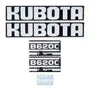 Decal Set for Kubota B6200 Mylar - Hood Only - Quality Farm Supply