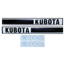 Decal Set for Kubota L2000 Mylar - Hood Only - Quality Farm Supply
