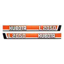 Decal Set for Kubota L2050 Mylar - Hood Only - Quality Farm Supply