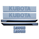 Decal Set for Kubota L3010 Mylar - Hood Only - Quality Farm Supply
