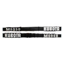 Decal Set for Kubota M6950 Mylar - Hood Only - Quality Farm Supply