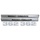 Decal Set for Massey Ferguson 362 Mylar - Hood Only - Quality Farm Supply