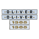 Decal Set for Oliver 1365 Mylar - Hood Only - Quality Farm Supply