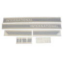 Decal Set for International / Farmall Hydro 186 Vinyl - Black & White - Hood & Cab Decals - Quality Farm Supply