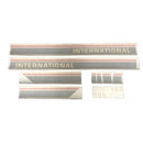 Decal Set for International / Farmall Hydro 186 Vinyl - Red & Beige - Hood & Cab Decals - Quality Farm Supply