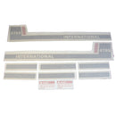 Decal Set for International / Farmall 4786 Vinyl - "Tri-Stripe" - Hood & Cab Decals - Quality Farm Supply